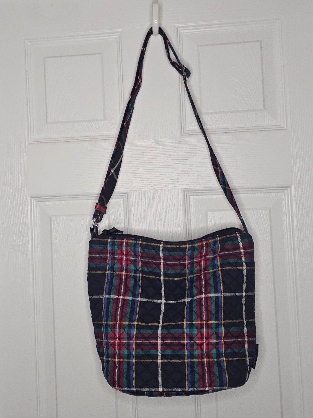 NWT Vera Bradley Bucket Crossbody Tartan Plaid Purse Bag Plaid Shoulder